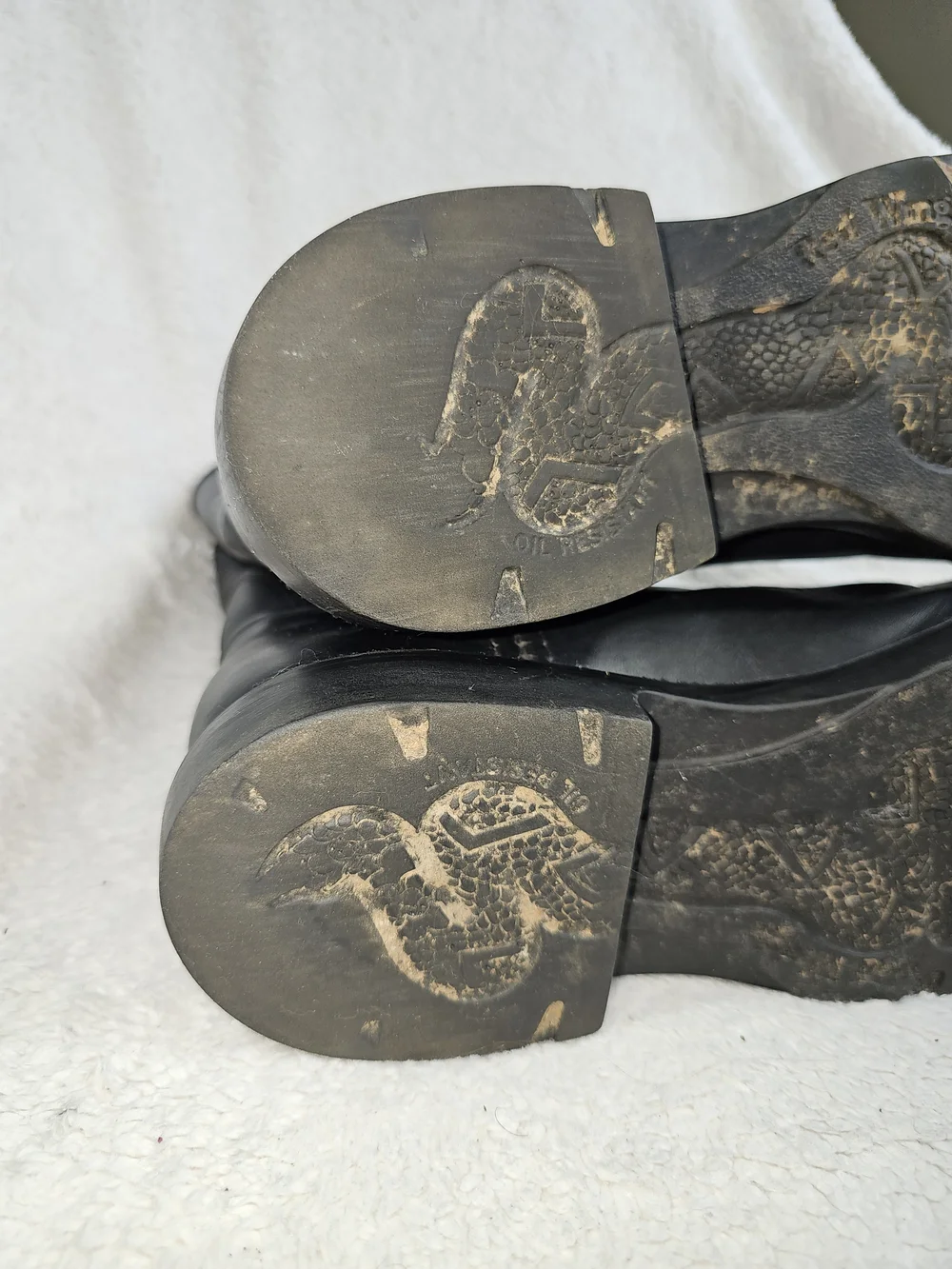 Red Wing Boots Pecos Boots Leather  Black Size 9.5. - Picture 10 of 13